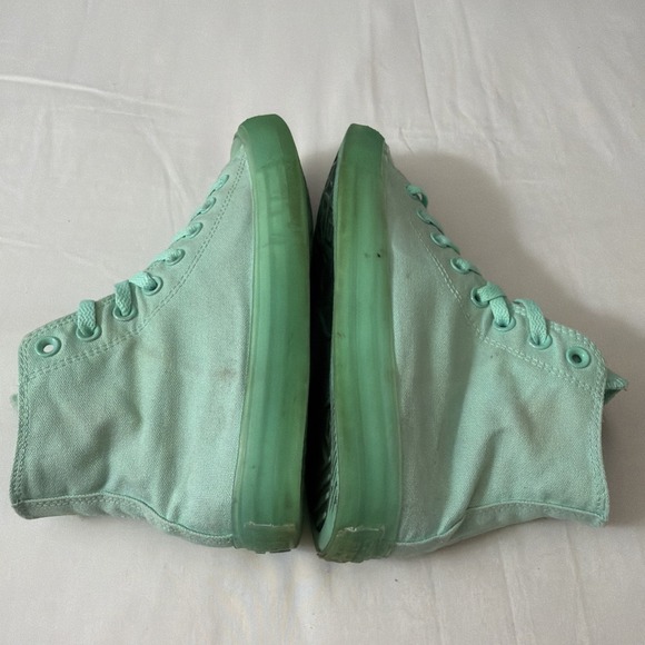 Converse All Star Chuck‎ Taylor Hi Top Peppermint Green Sneakers M 6.5/Women 8.5 - Picture 6 of 16